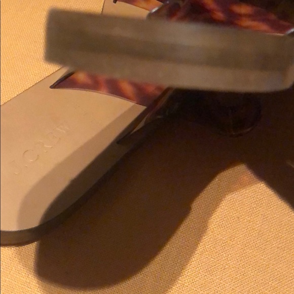 J. Crew Bali Tortoise Slides Sandals Size 8 - Picture 9 of 10